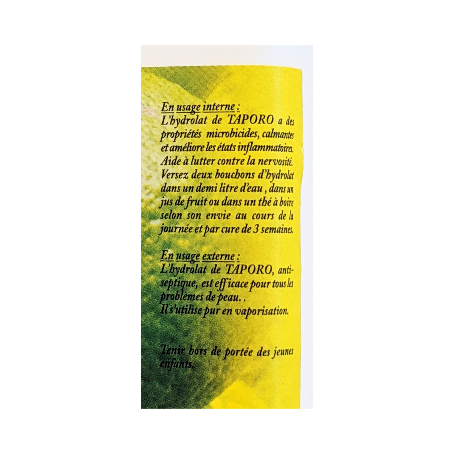 Hydrolat de Taporo (citron) – Image 2
