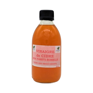 Vinaigre de cidre au Rea Tahiti & roselle